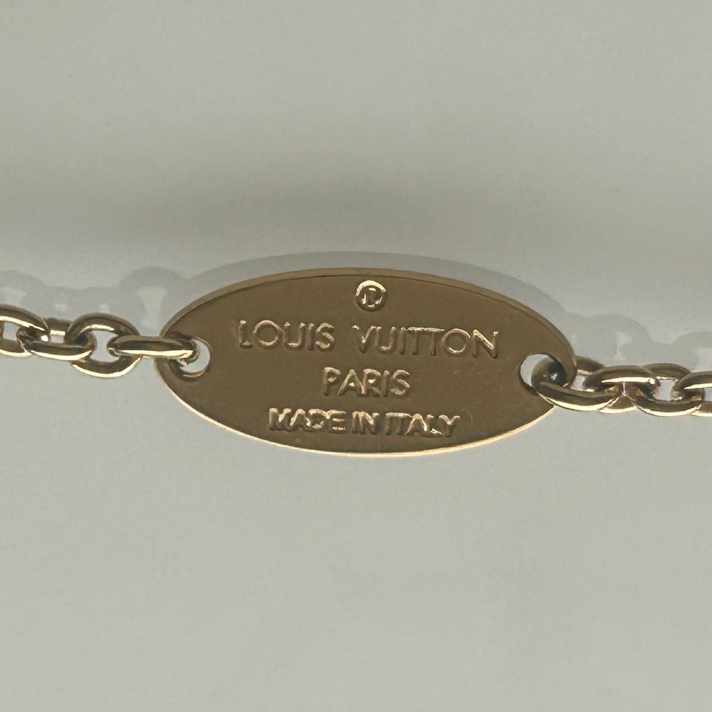 Louis Vuitton Gold and Silver V Logo Bracelet - Picture 5 of 5